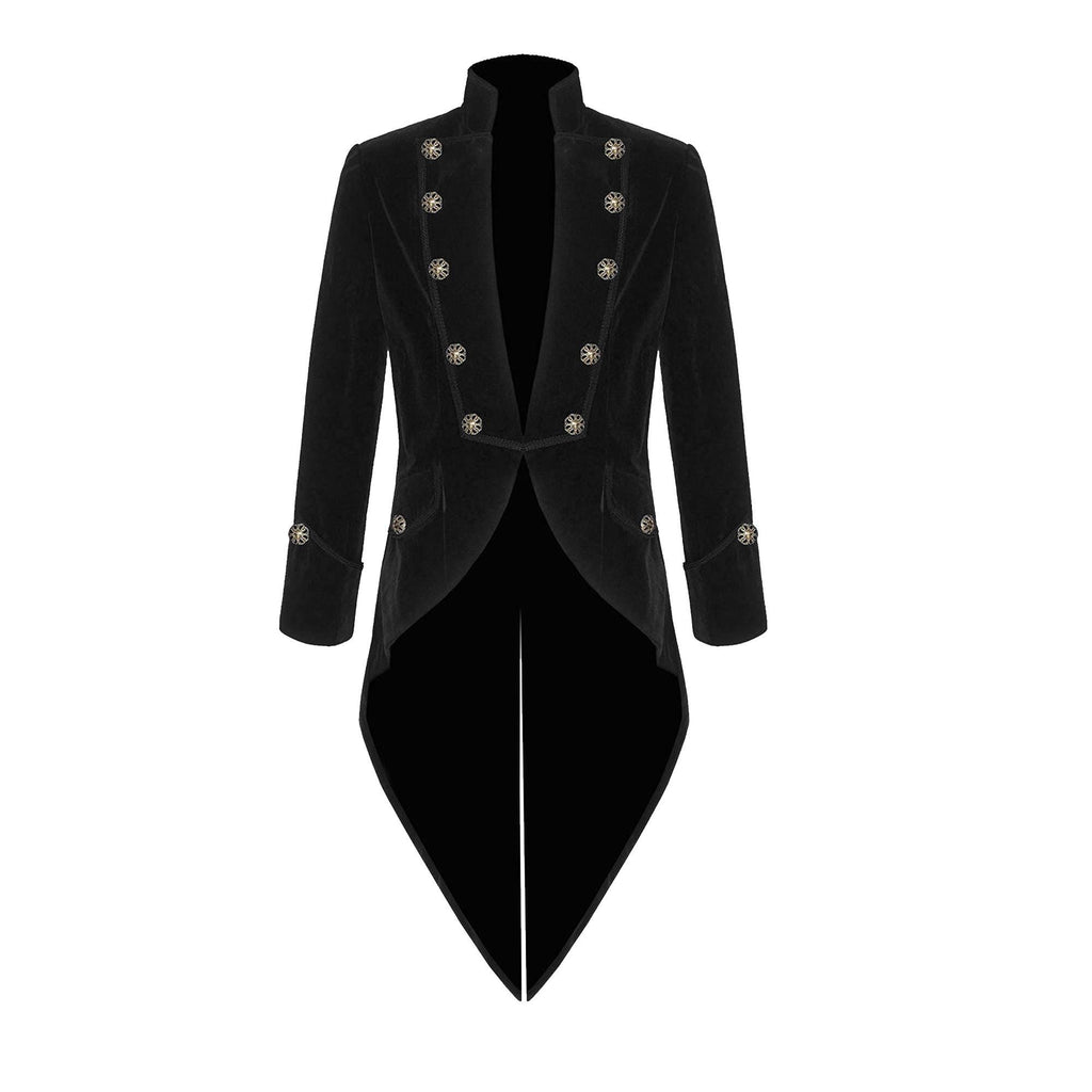 Men’s Vladimir Tuxedo Jacket Velvet Tailcoat Goth Steampunk Victorian Coat