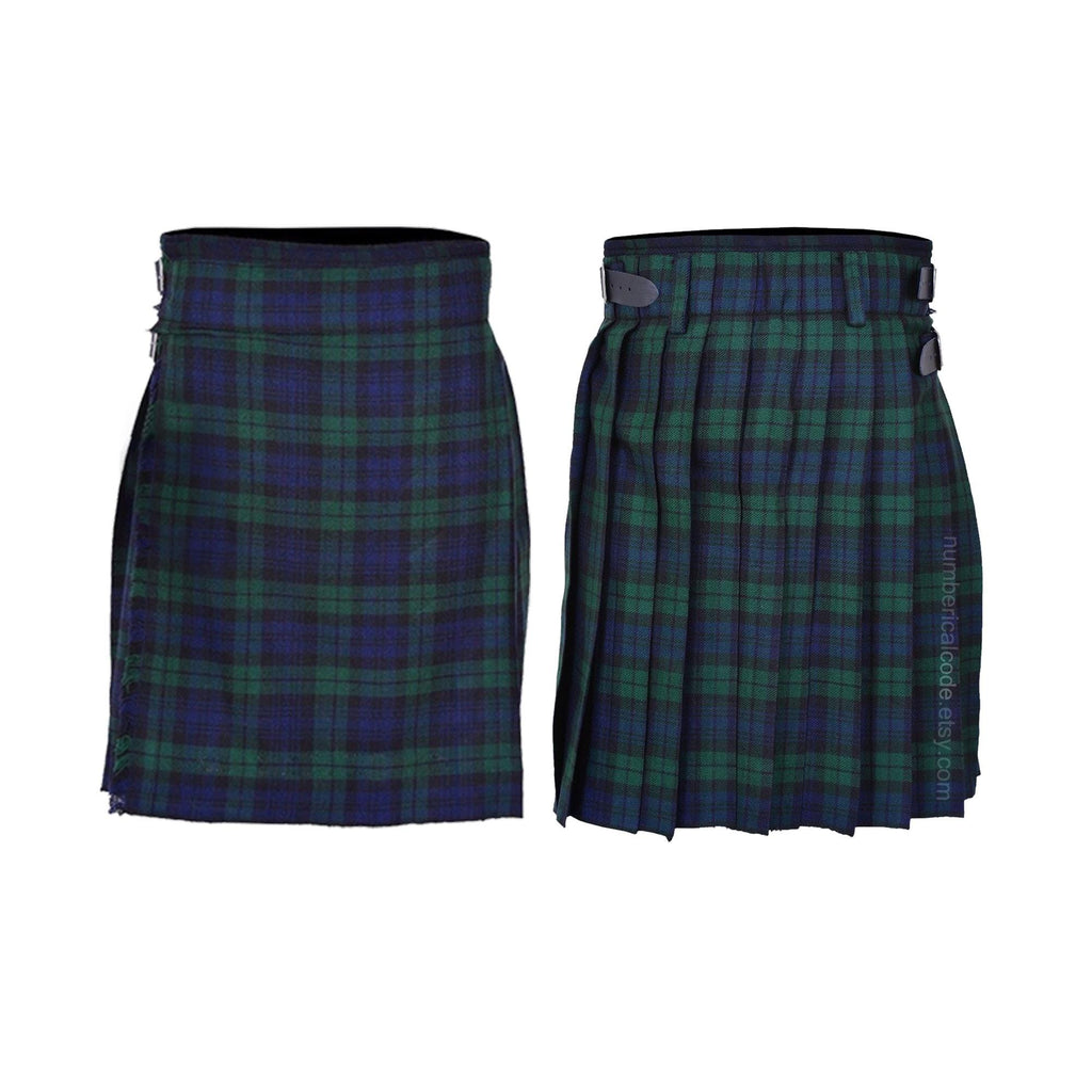 Men's Scottish Traditional 5 Yard Tartan Kilt 13oz Highland Shirt Casual Kilt (6 TARTANS)