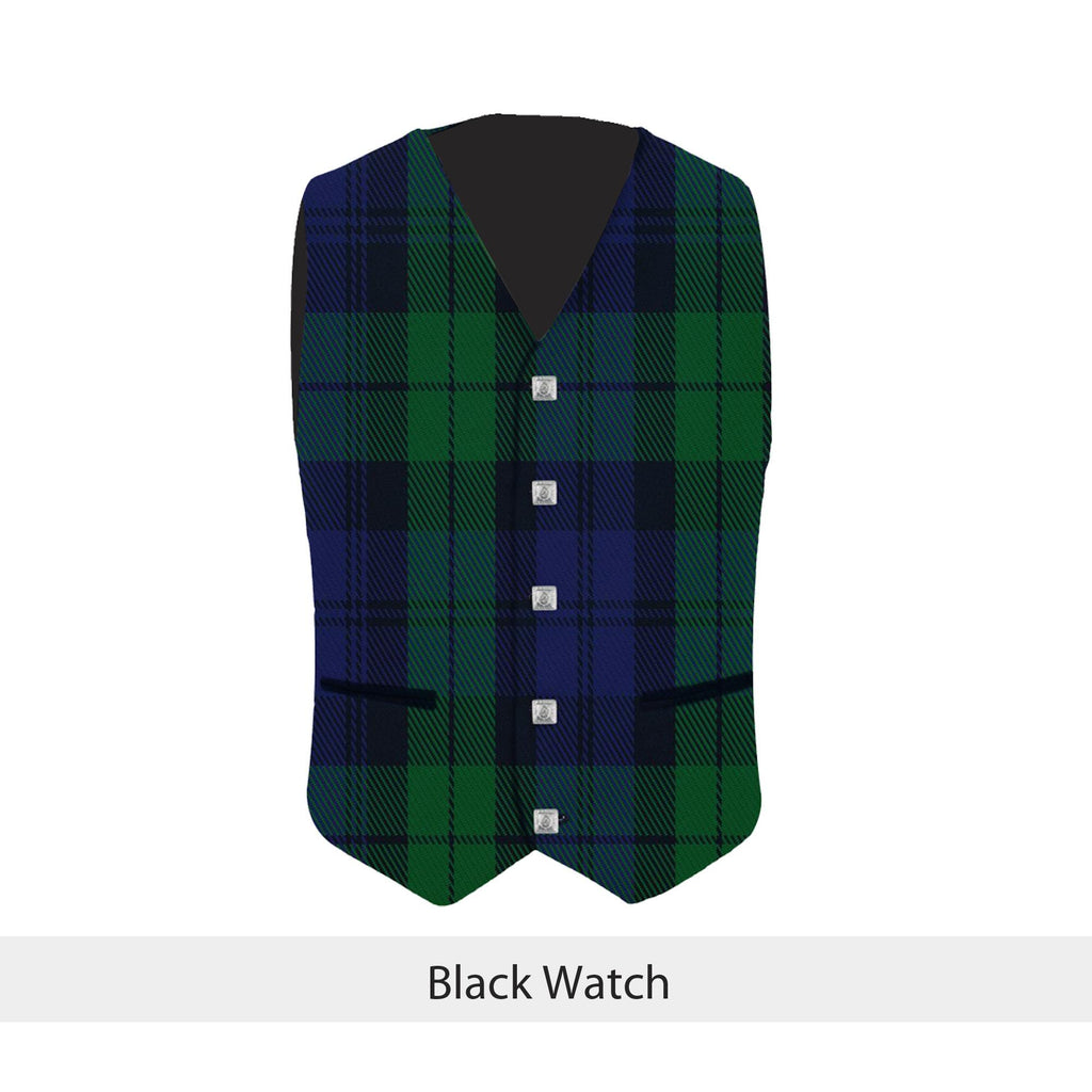 Men's Scottish Formal Tartan Waistcoats-Vest 4 Plaids