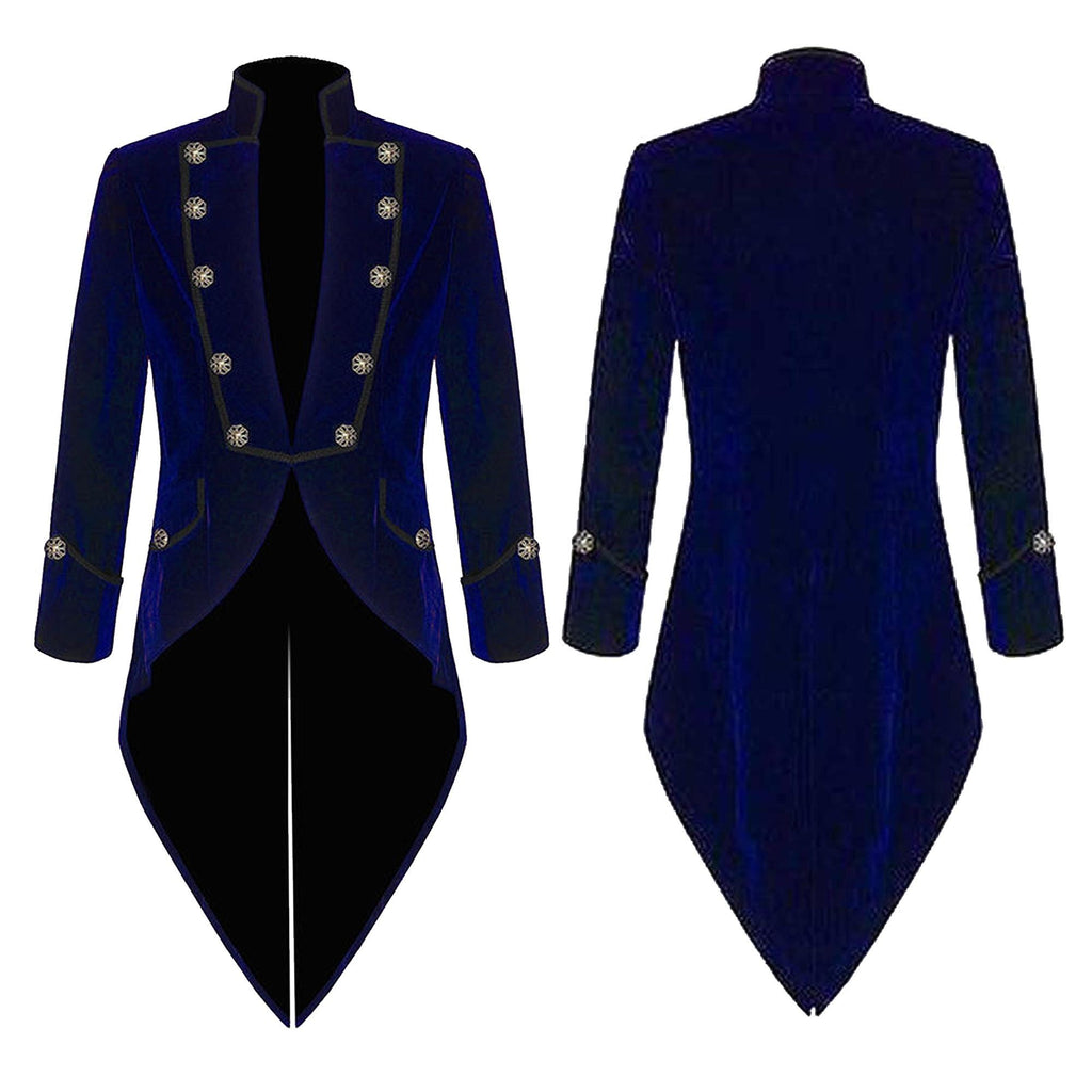 Men’s Vladimir Tuxedo Jacket Velvet Tailcoat Goth Steampunk Victorian Coat