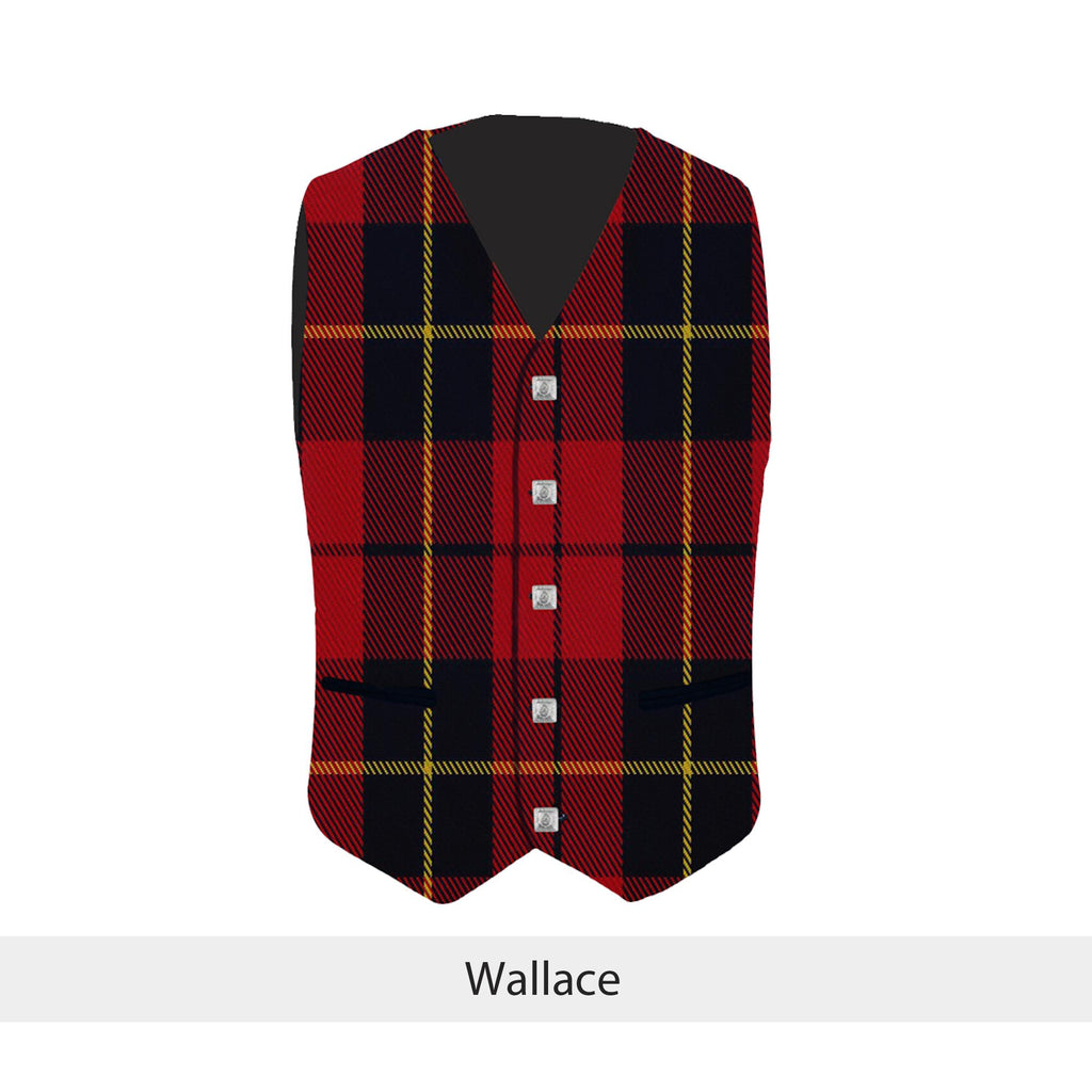 Men's Scottish Formal Tartan Waistcoats-Vest 4 Plaids