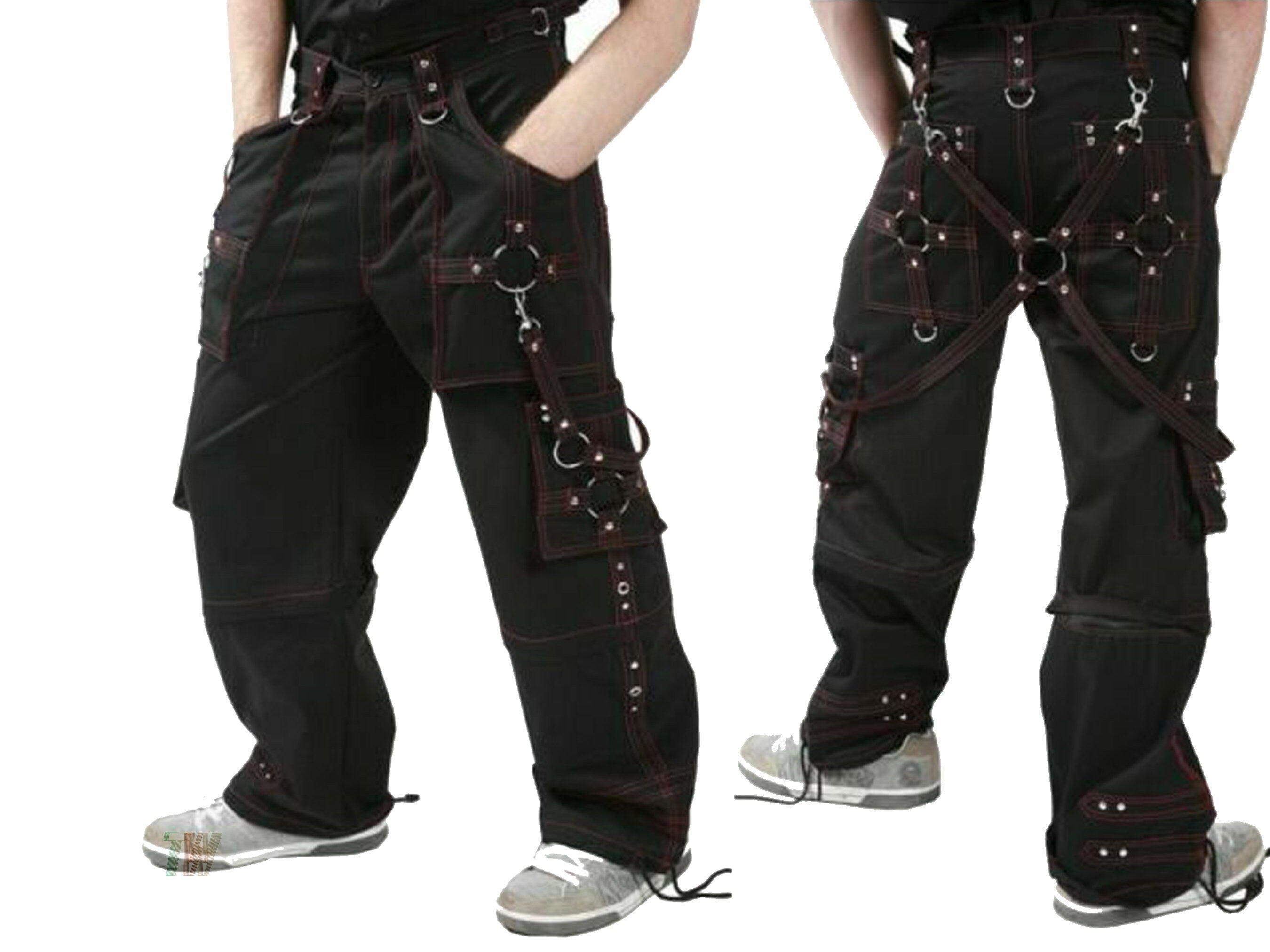 Men's Bondage Trouser Gothic Transformer Baggy Pants Trouser