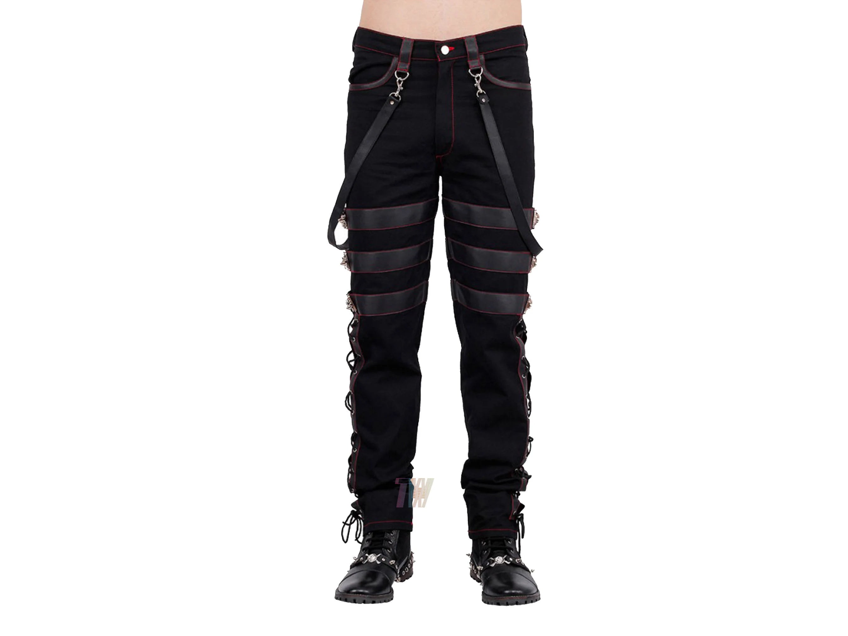 Men Gothic Trousers Pants Steampunk Vintage Cotton Gens Harem Pants