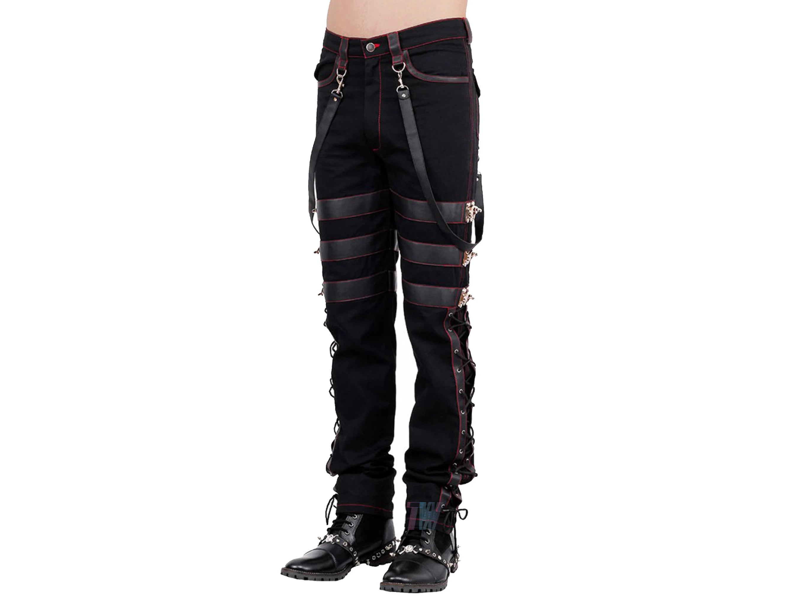 Men Gothic Trousers Pants Steampunk Vintage Cotton Gens Harem Pants