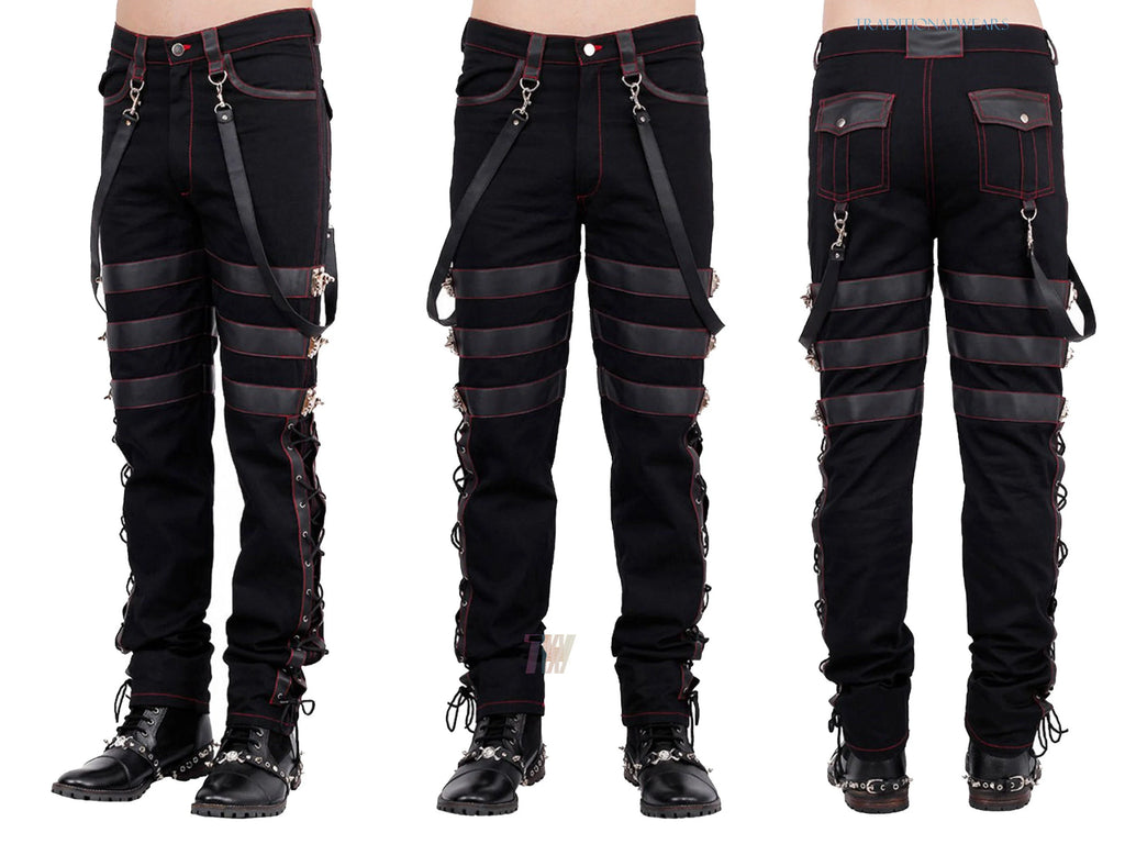 Men Gothic Trousers Pants Steampunk Vintage Cotton Gens Harem Pants