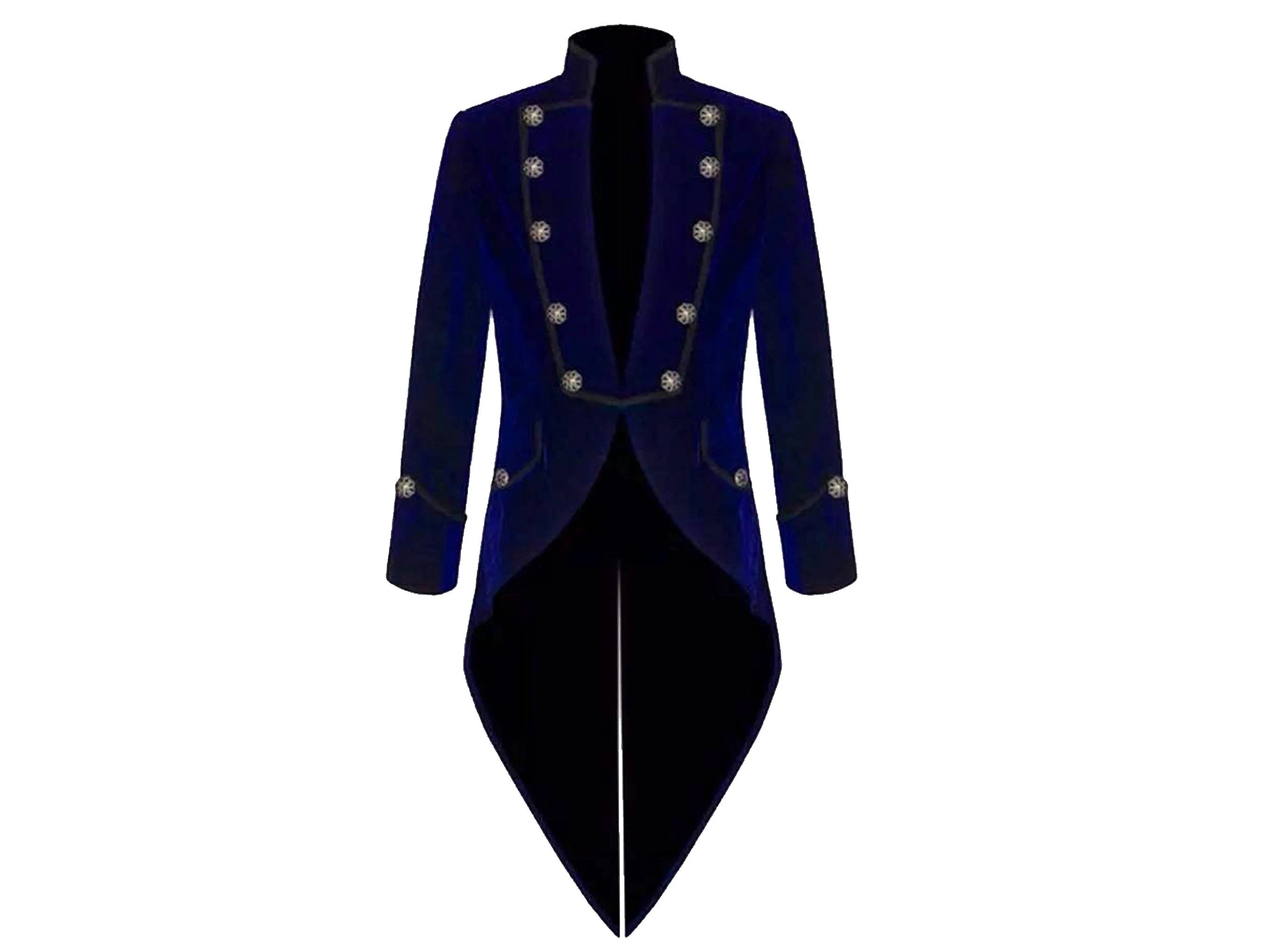 Men's Velvet Vladimir Tuxedo Jacket Tail coat Goth Steampunk Victorian