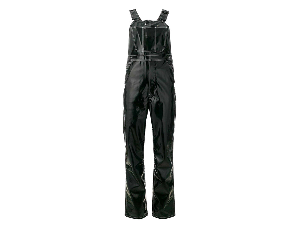 Vinyl Overalls, Dungarees, Jumpsuit, Romper, Playsuit , PVC, Leather , Shortall, Pinafore Dress- Black, Red Outdoor Workwear Overalls