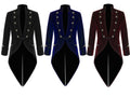 Men's Velvet Vladimir Tuxedo Jacket Tail coat Goth Steampunk Victorian